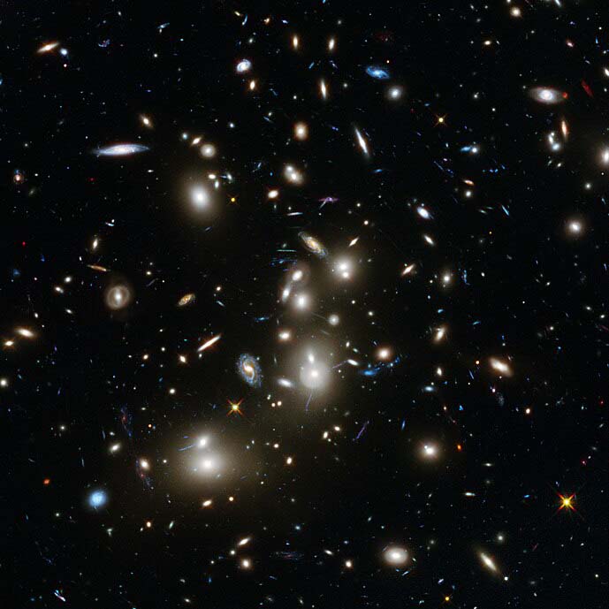 amas de la vierge avec ses nombreuses galaxies repertoriees dans le catalogue de charles messier